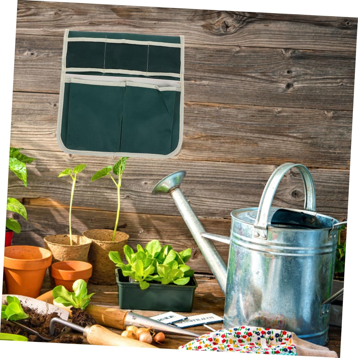 Heavy Duty Garden Kneeler Seat Bag with Oxford Tool Organizer Pouch for Gardening Enthusiasts Wear Resistant Storage for Tools - Image 2