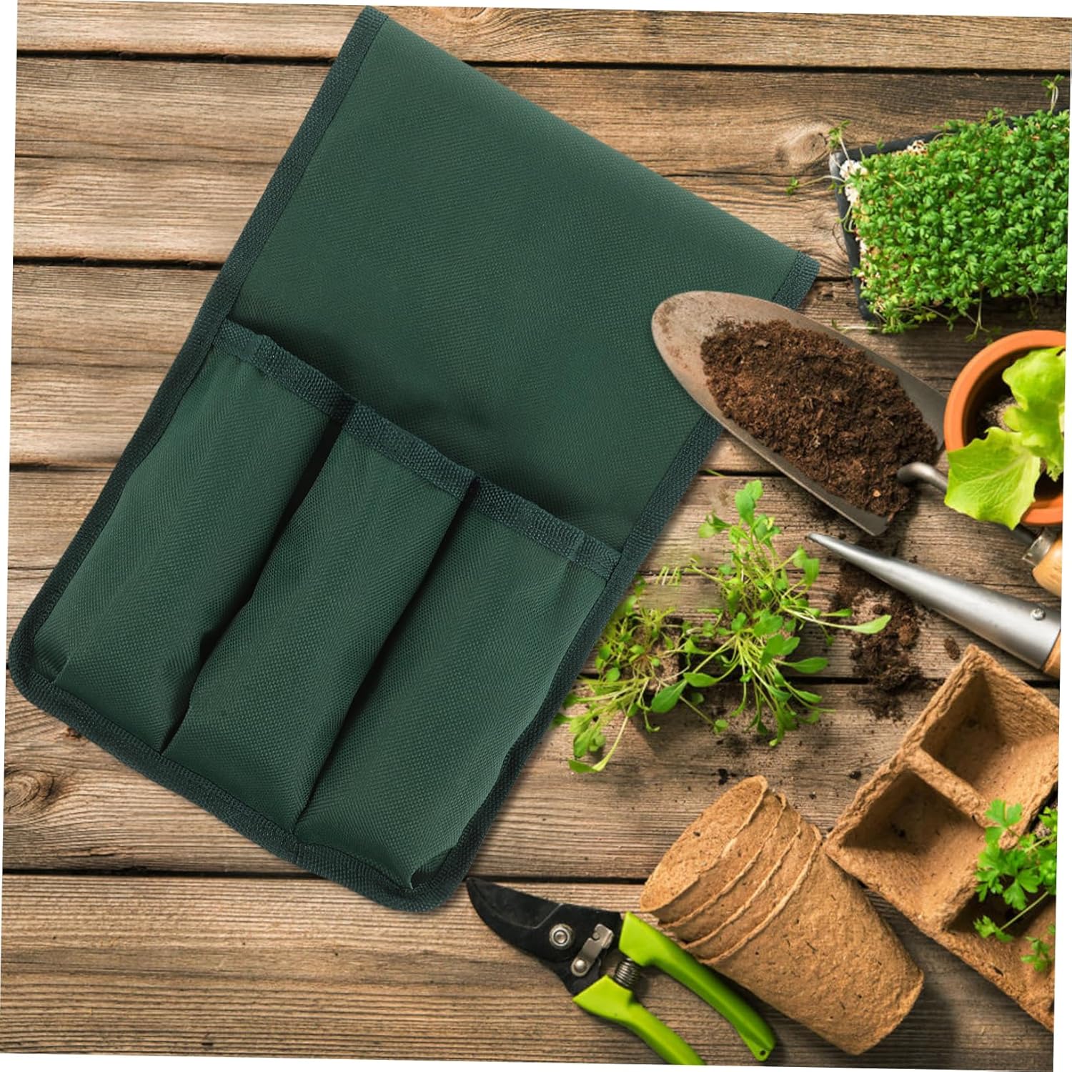 BESPORTBLE 3pcs Garden Kneeler Seat Pouch Portable Kneeling Stool Tools Bag Kneeling Stool Side Bag - Image 7