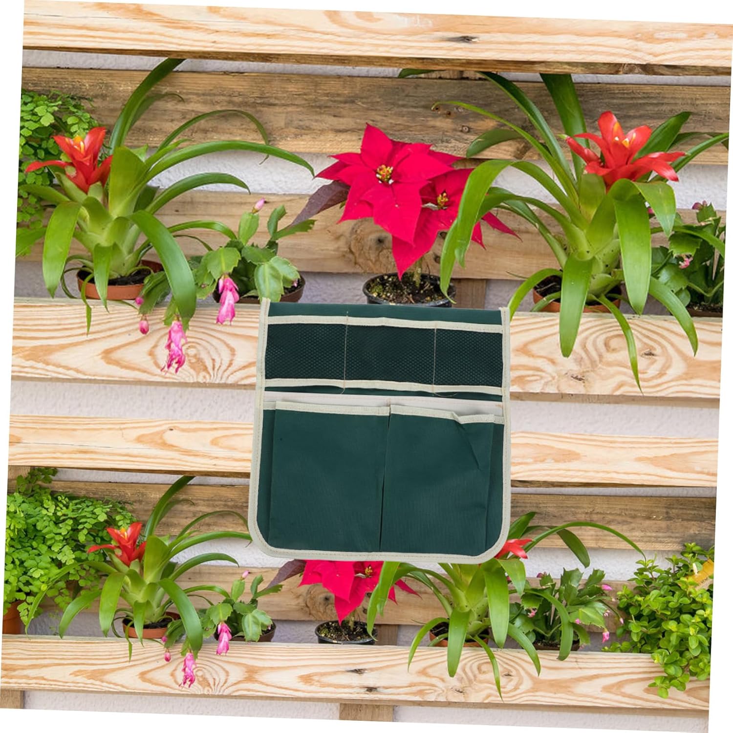 BESPORTBLE Heavy Duty Garden Kneeler Seat Tool Bag with Ample Storage Space Portable Hanging Organizer Pouch for Gardening Tools Convenient Outdoor Use for Garden Enthusiasts - Image 5