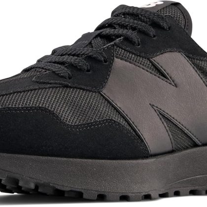 New Balance MS327CTB Men’s Retro Lace Up Classic Trainer Trainers (Black, US 4)
