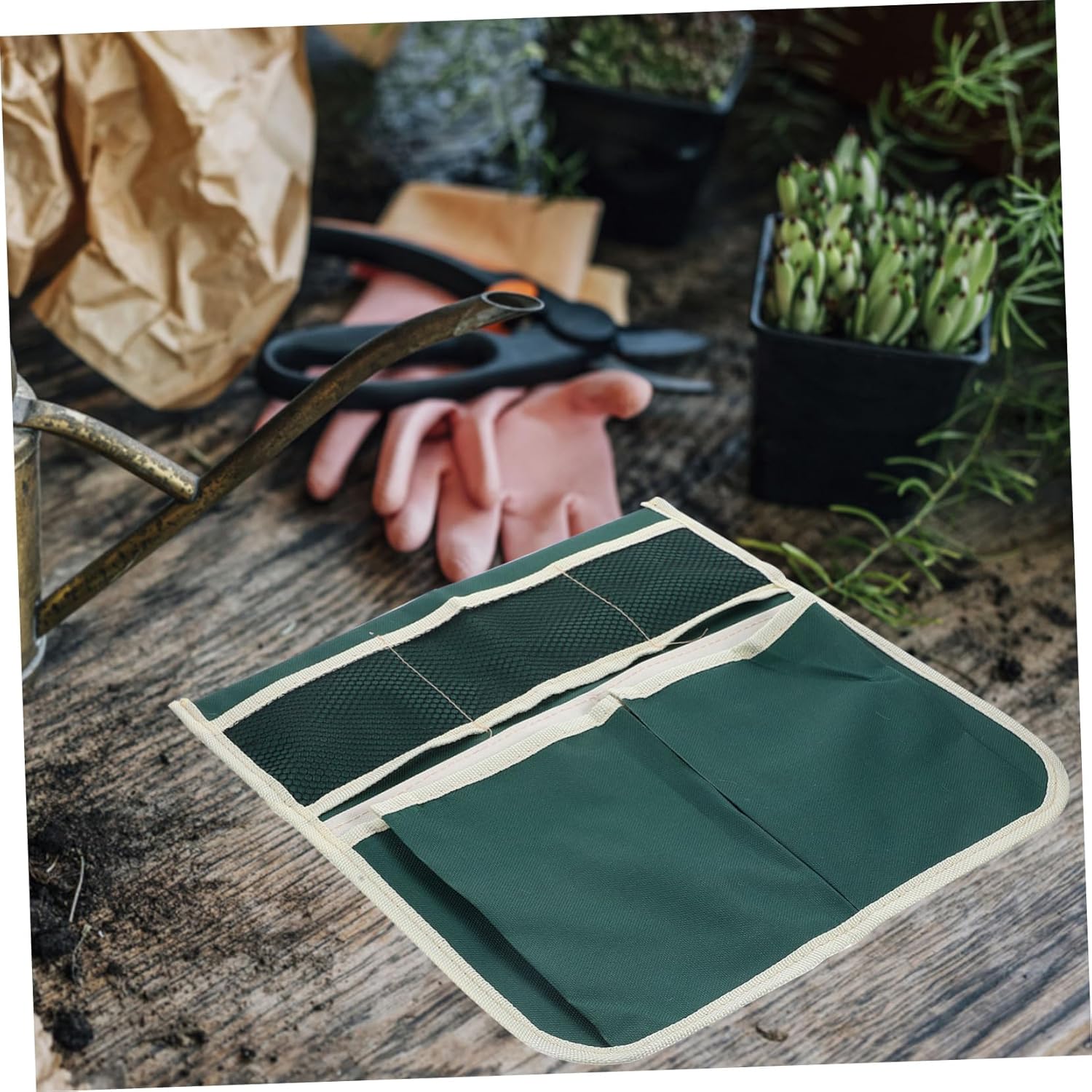 Heavy Duty Garden Kneeler Seat Storage Pouch Tool Organizer for Gardening Oxford for Outdoor Garden Use - Image 6