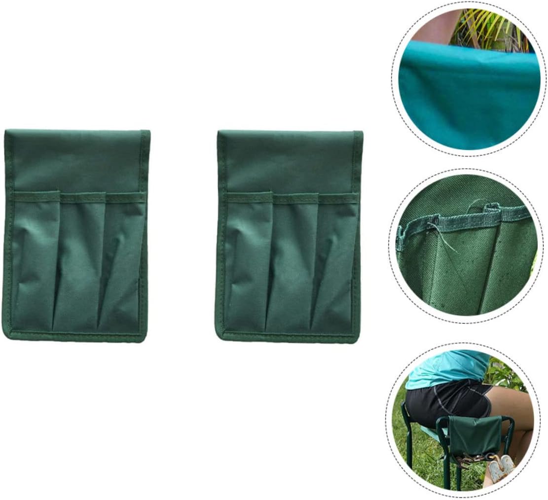 2pc Garden Kneeling Tool Bags Storage Pouches for Kneeler Seat Compact Easy to Carry for Gardening Tools and Accessories Green - Image 9