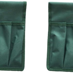 Milisten 2Pc Garden Kneeler Seat Bags Tool Pouch Portable Heavy Duty Kneeling Pad for Outdoor Gardening Camping Fishing Green
