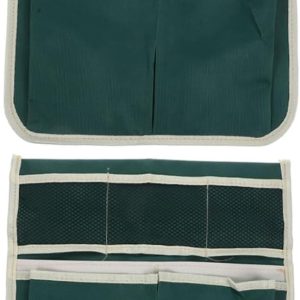 LIOOBO 2-piece Garden Kneeler Tool Bag Set Storage Pouch for Garden Accessories Seats Sturdy Canvas Tool Waist Bag for Gardening