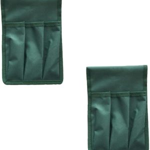 2pc Garden Kneeler Seat Bags Creative Storage Pouches for Tools Stable Load-bearing Design for Gardeners and Enthusiasts Green Color