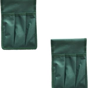 Kisangel 2Pc Kneeler Seat Tool Bags Green Gardening Pouches for Organizing Tools Comfortable Design Easy to Carry for Garden Enthusiasts Durable and Space Saving Storage