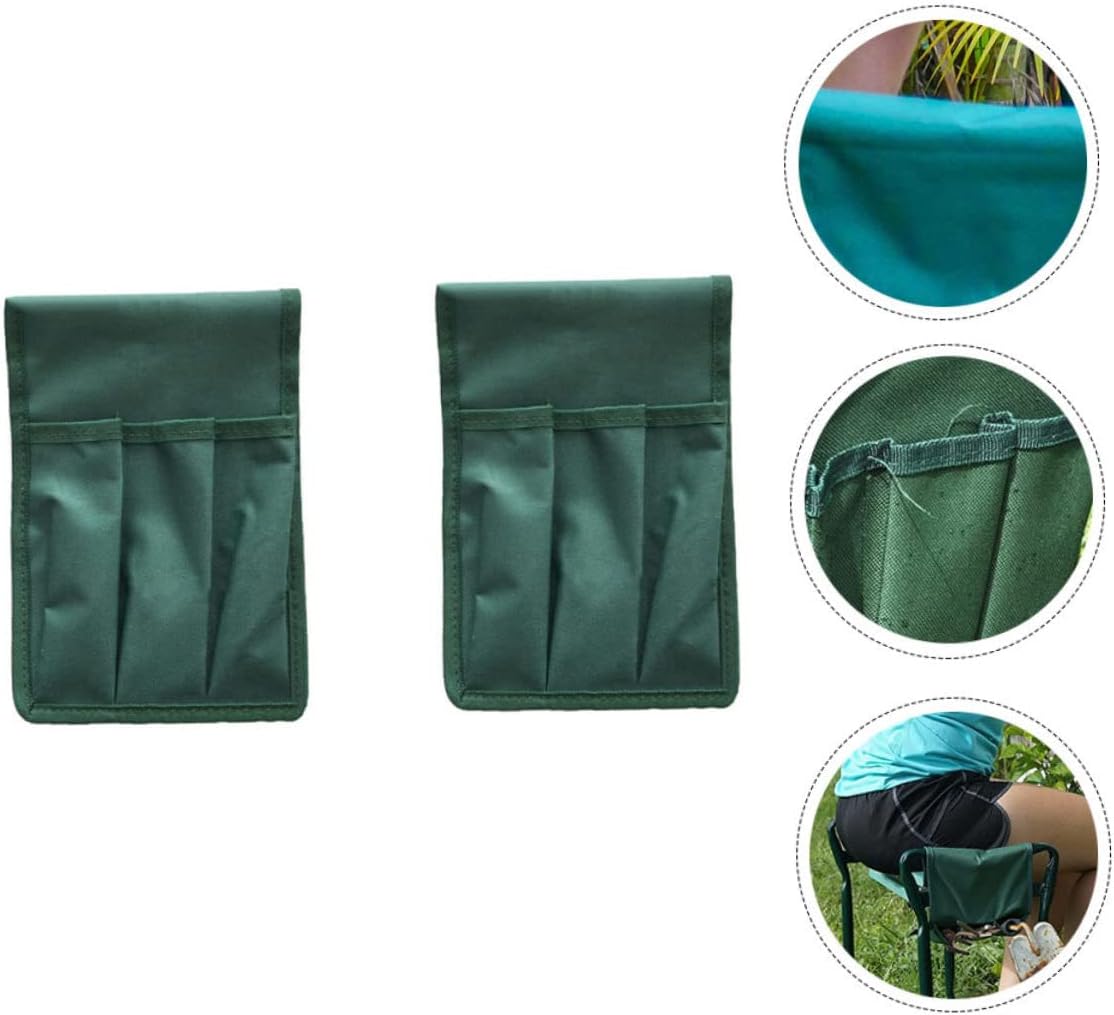 Hemoton 2Pc Green Garden Kneeler Bags Durable Tool Pouches for Organization for Gardening Tasks Lightweight Space Saving Design Tool Holders - Image 4