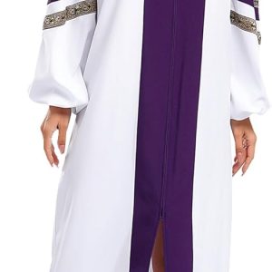 Shinsto Women's Church Clergy Dress Loose Choir Robe Minister Maxi Dress Priest Preacher Dresses