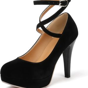 Mostrin Fashion Vintage Womens Small Bowtie Platform Pumps Ladies Sexy High Heeled Shoes