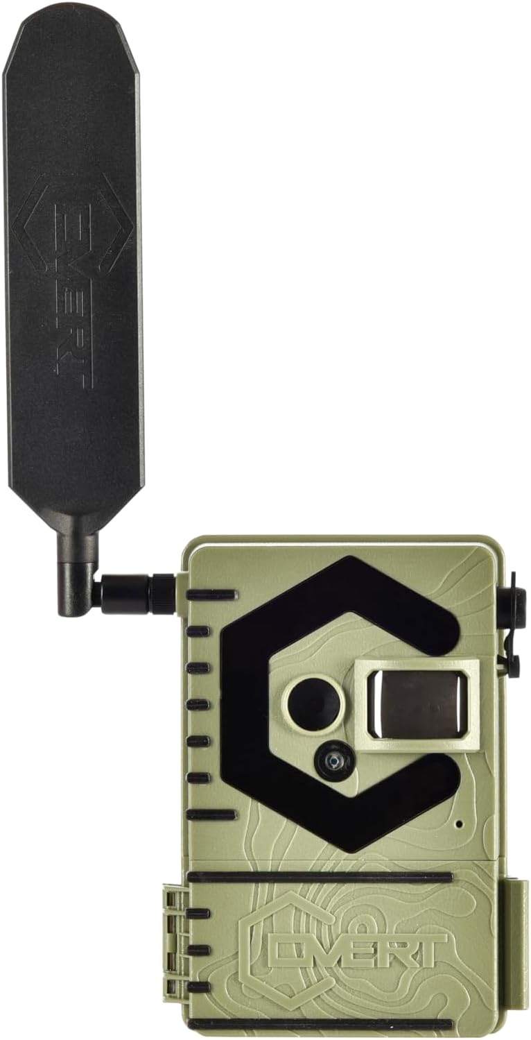 Covert Scouting Cameras Interceptor Cellular Trail Camera - 16MP 1080p Video - Real-Time Wireless Transmission - GPS 0.4s Trigger 75ft Night Vision Flash - Upgraded Antenna QR Setup - Green