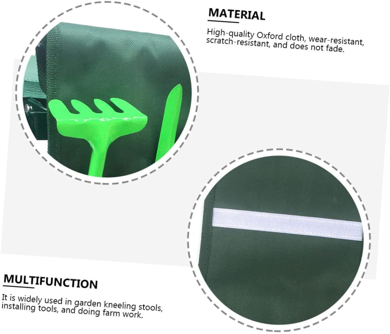 Garden Kneeler Seat Bags 2pcs Storage Pouches for Tools Garden Accessories Comfortable Convenient - Image 4