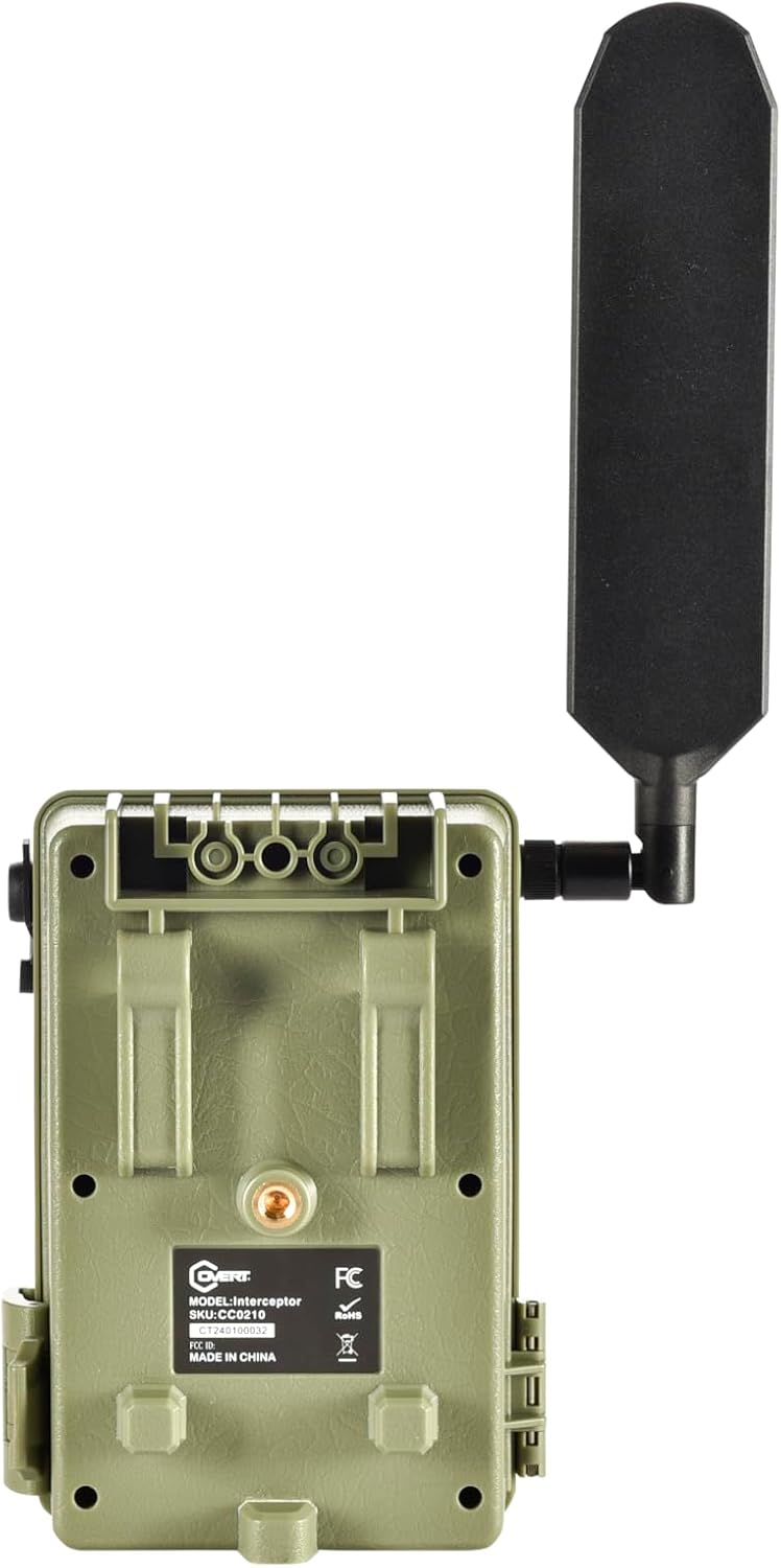 Covert Scouting Cameras Interceptor Cellular Trail Camera - 16MP 1080p Video - Real-Time Wireless Transmission - GPS 0.4s Trigger 75ft Night Vision Flash - Upgraded Antenna QR Setup - Green - Image 9