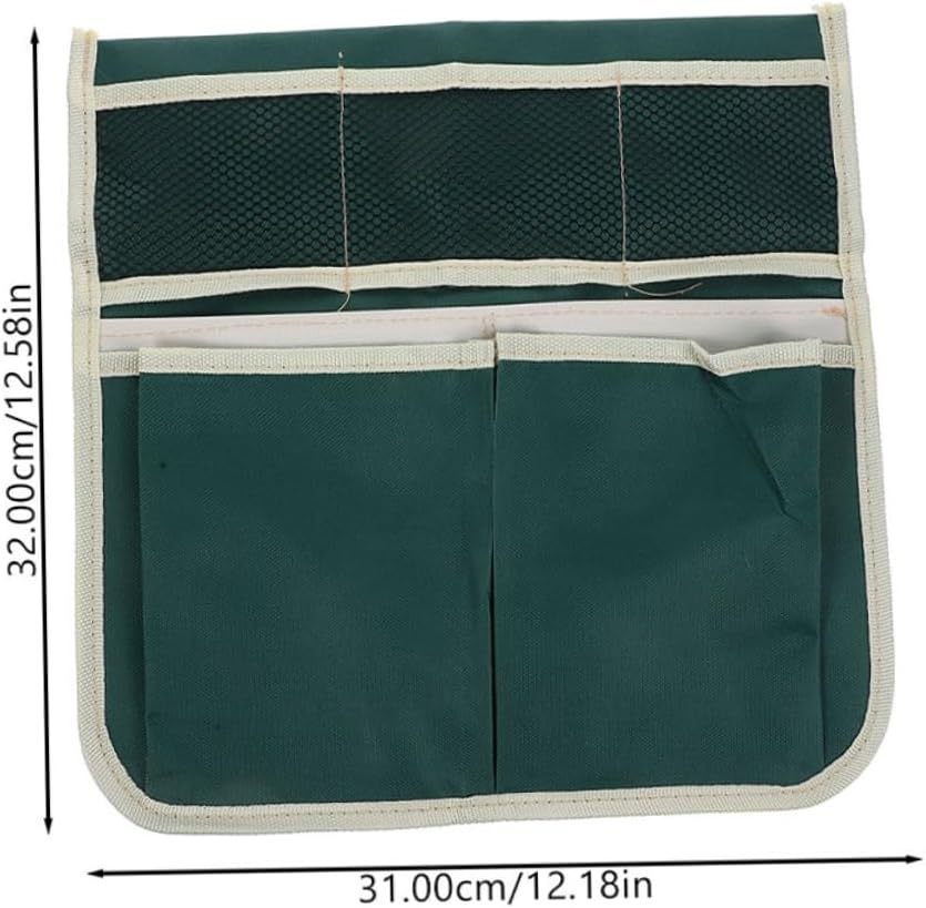 LIOOBO 2-piece Garden Kneeler Tool Bag Set Storage Pouch for Garden Accessories Seats Sturdy Canvas Tool Waist Bag for Gardening - Image 2