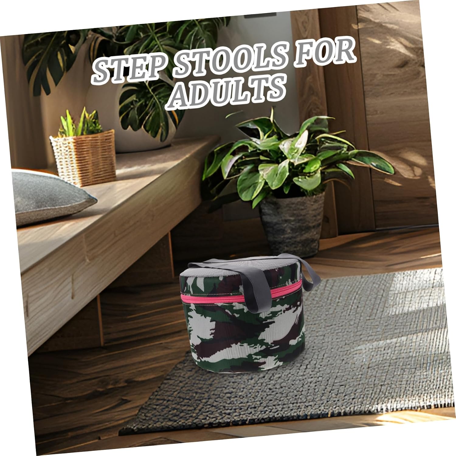 Lightweight Gardening Stool with Tool Pouch Portable Multi-Functional Camp Seat for Fishing Hiking and Outdoor Activities Durable and Cloth Design - Image 6