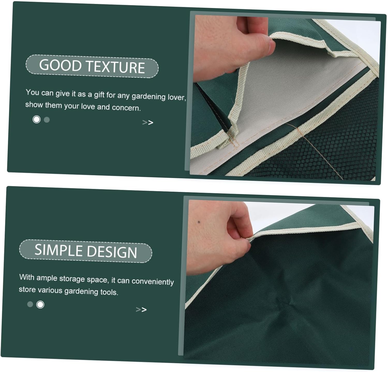 INOOMP Large Garden Kneeler Seat Tool Bag Multi Purpose Gardening Pouch for Organizing Tools Durable Space Saving Design for Gardeners and Outdoor Enthusiasts - Image 9