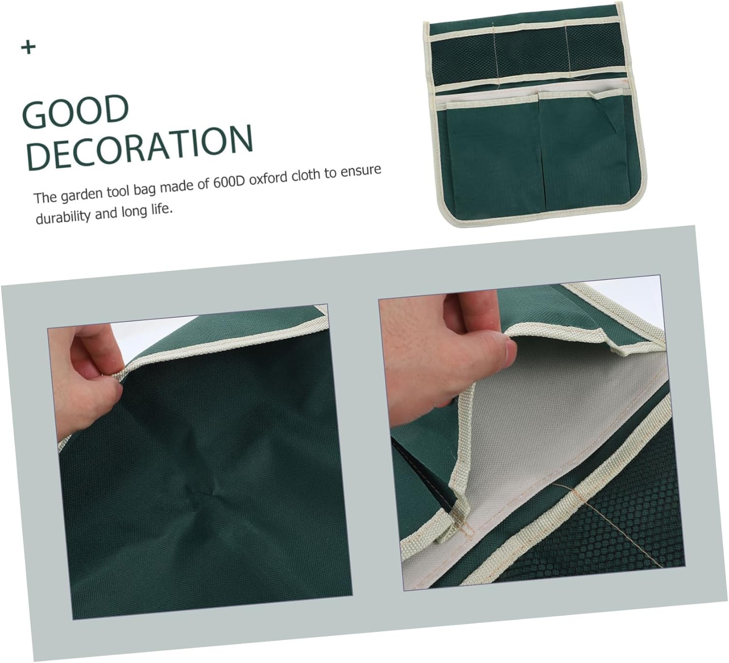 Large Garden Kneeler Seat Tool Bag with Oxford Cloth Multi Purpose Gardening Pouch for Organizing and Carrying Tools Outdoors Convenient Storage for Gardeners - Image 5