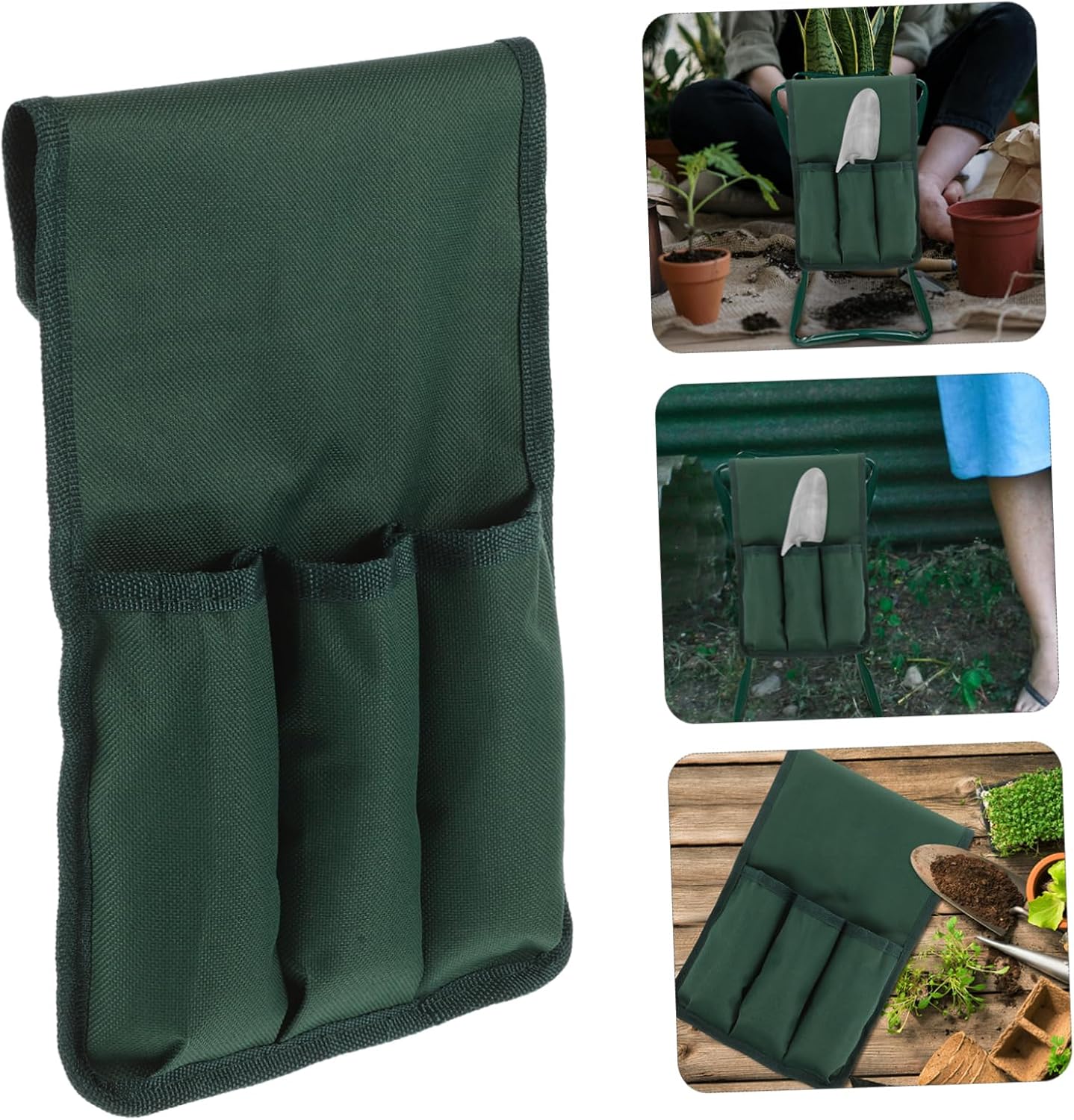 Kneeler Seat Tool Organizer Bag Garden Kneeler Side Pouch for Gloves Trowels Easy Cleaning Maintenance - Image 3