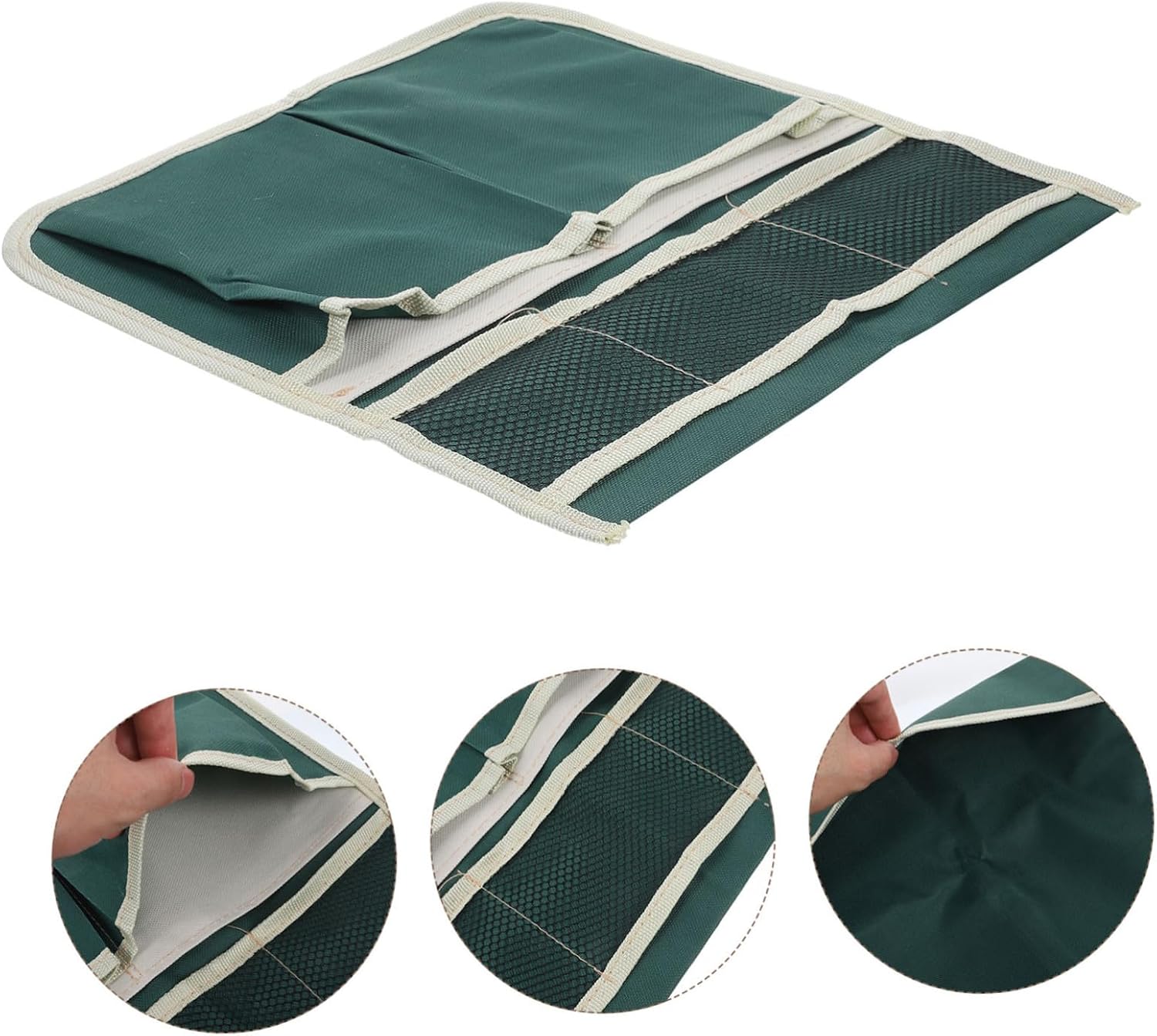 POPETPOP Gardening Tool Bag Storage Pouch Kneeler Seat Tool Pouch Kneeler Heavy Duty Garden Organizer - Image 9