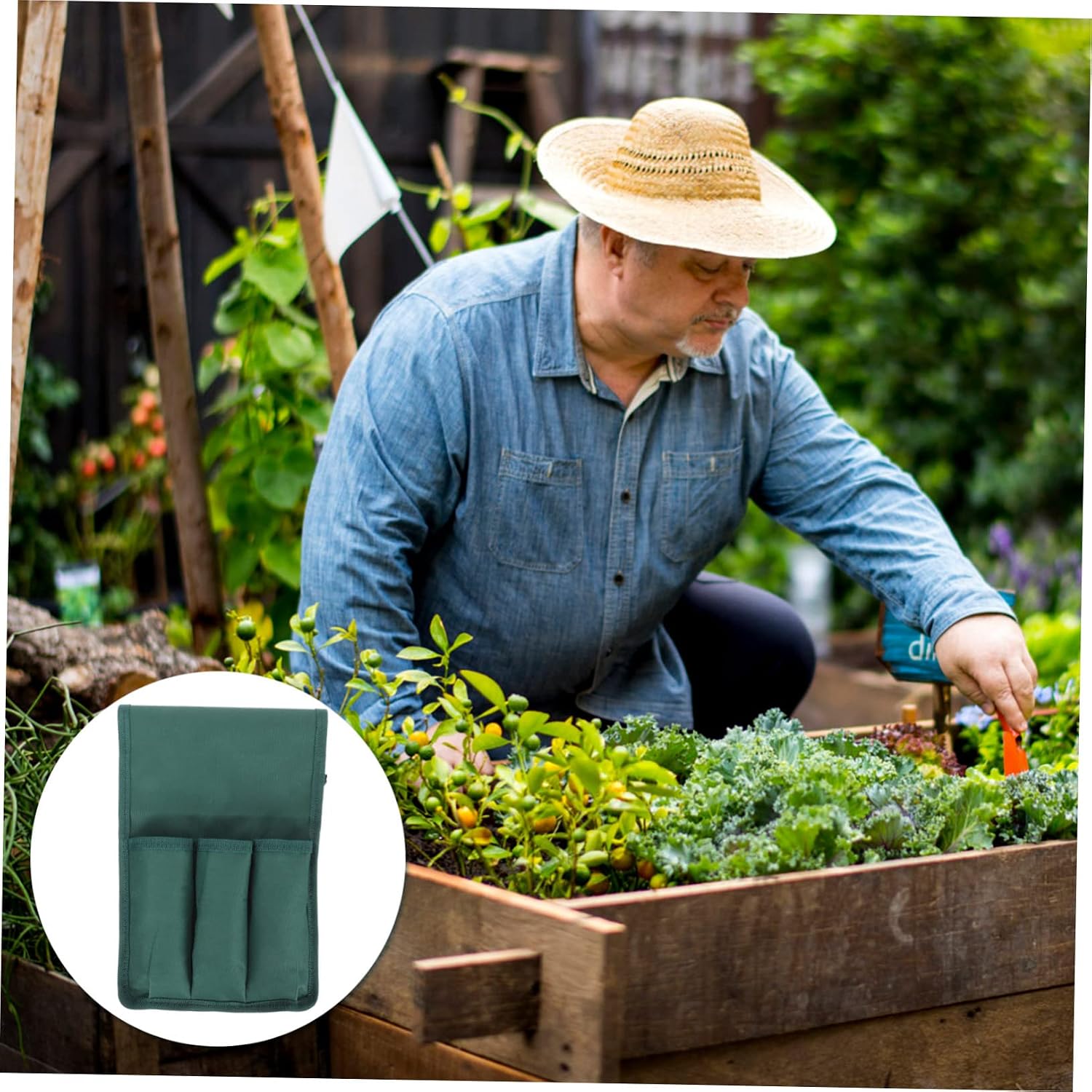 ARTIBETTER Garden Supplies Storage Tool Pouch Kneeler Stylish Oxford Bag for Garden Tools - Image 6