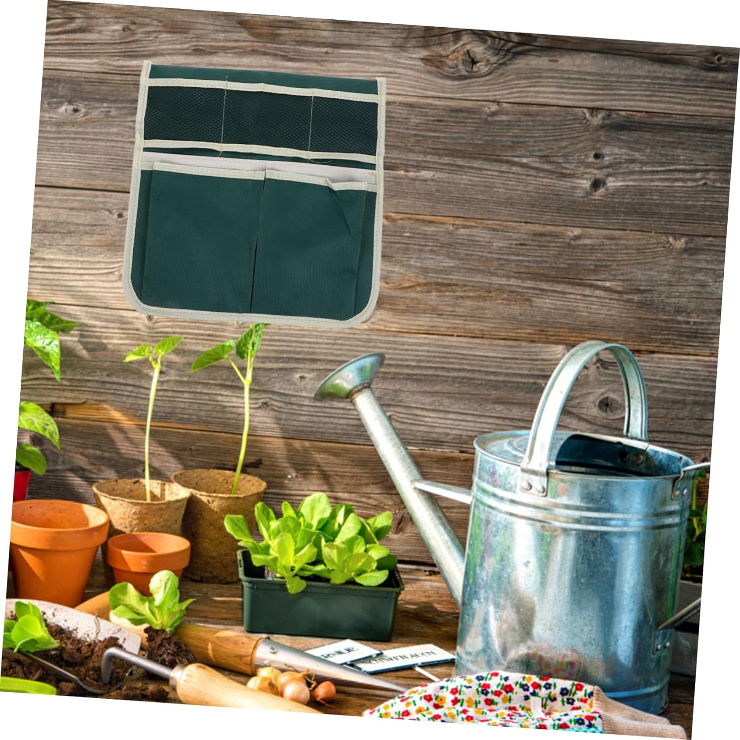 INOOMP Large Garden Kneeler Seat Tool Bag Multi Purpose Gardening Pouch for Organizing Tools Durable Space Saving Design for Gardeners and Outdoor Enthusiasts - Image 8