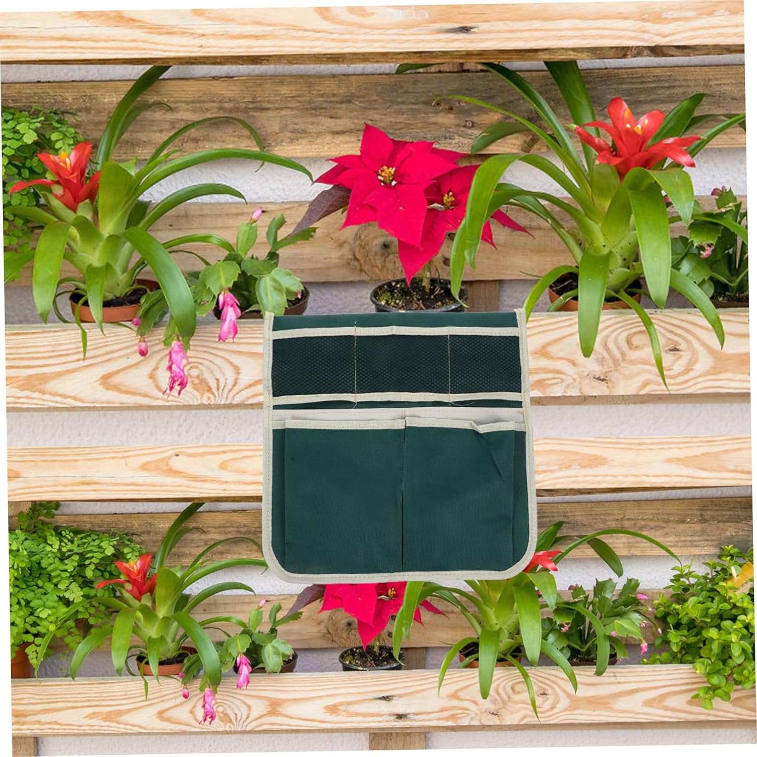 INOOMP Large Garden Kneeler Seat Tool Bag Multi Purpose Gardening Pouch for Organizing Tools Durable Space Saving Design for Gardeners and Outdoor Enthusiasts - Image 4
