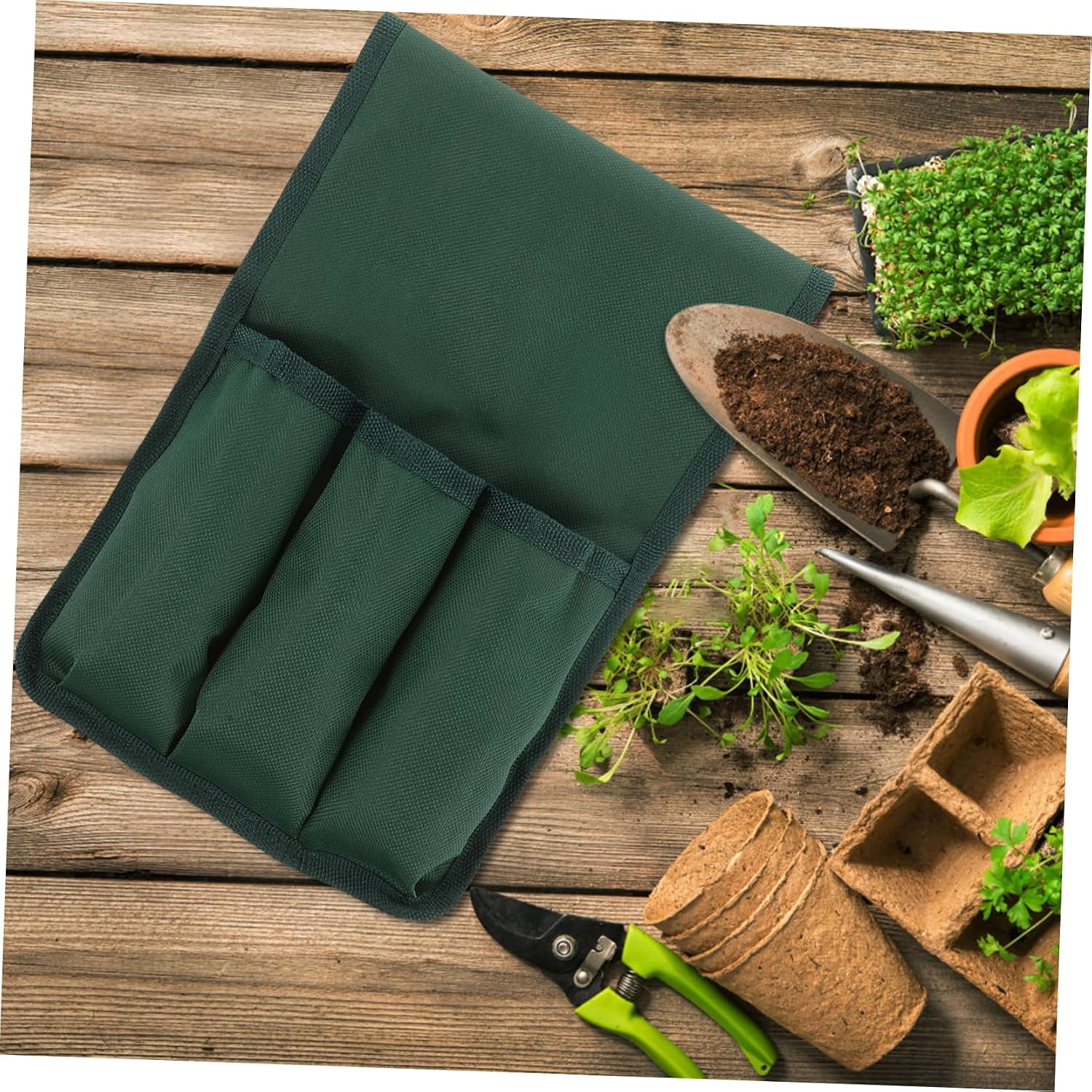 Hemoton Garden Kneeler Tools Bag Durable Water Resistant Storage Pouch for Gardening Supplies Versatile Kneeling Carrier for Outdoor Use and Wet Conditions - Image 4