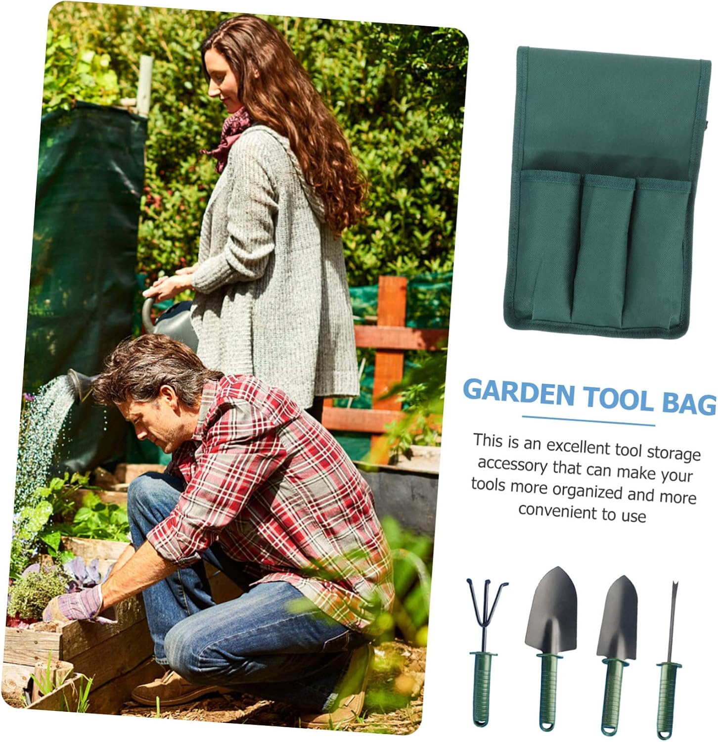 ARTIBETTER Garden Supplies Storage Tool Pouch Kneeler Stylish Oxford Bag for Garden Tools - Image 9