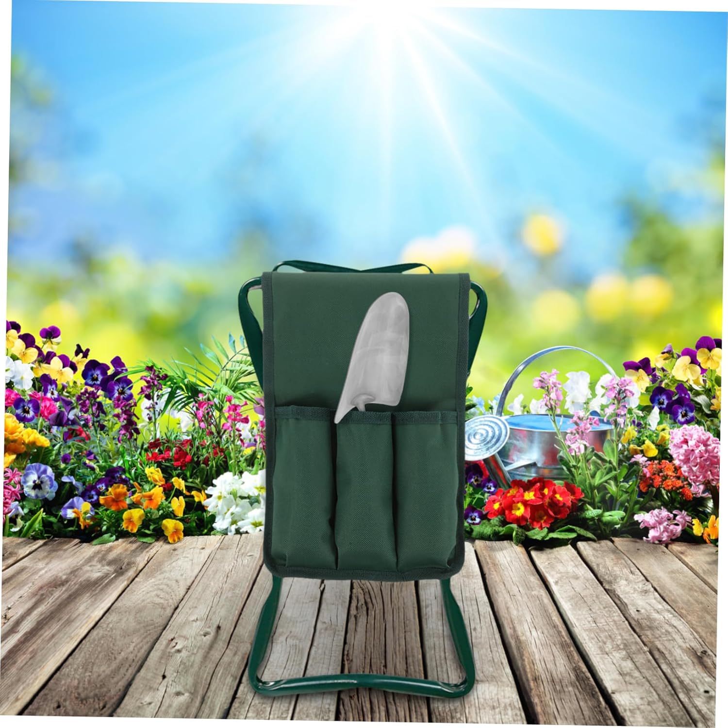 Toddmomy Garden Kneeler Seat Tool Storage Bag Water-Resistant Kneeling Tools Pouch for Gardening Convenient Side Accessory for Projects and Outdoor Use - Image 7