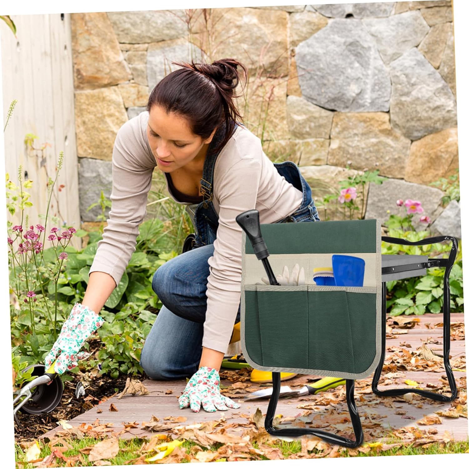 BESPORTBLE Kneeling Stool Side Pockets Garden Kneeler Pouch Kneeler Bag Garden Seat Pouch - Image 8