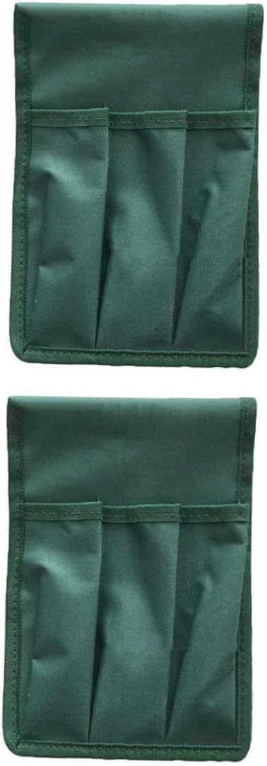 2Pc Garden Kneeler Stool Bags Portable Storage Pouches for Organization Durable Kneeling Seat Bags for Gardeners Maintenance Personnel and Outdoor Activities Green