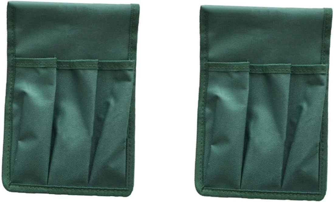 2pc Durable Garden Kneeler Bags with Tool Storage Pouches Comfortable Green Design for Gardening Camping and Outdoor Use
