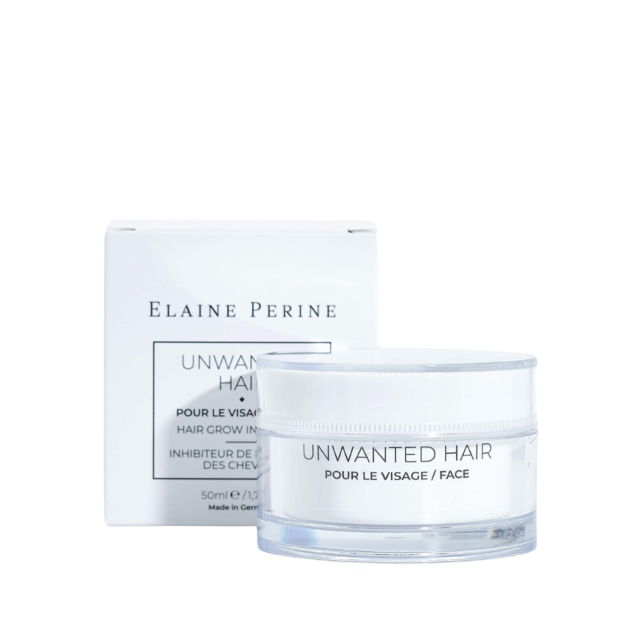 ELAINE PERINE Facial Hair Inhibitor Cream - Permanent Face Hair Solution for Women - Stop Hair Growth with Natural Ingredients - Made in Germany