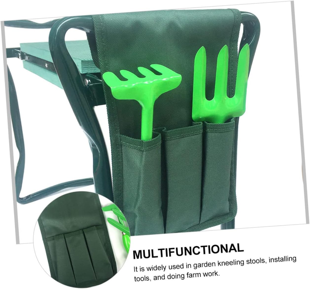 2pc Garden Kneeler Seat Bags Extra Thick Kneeling Pads for Gardening Tools Portable Tool Storage Bags - Image 5