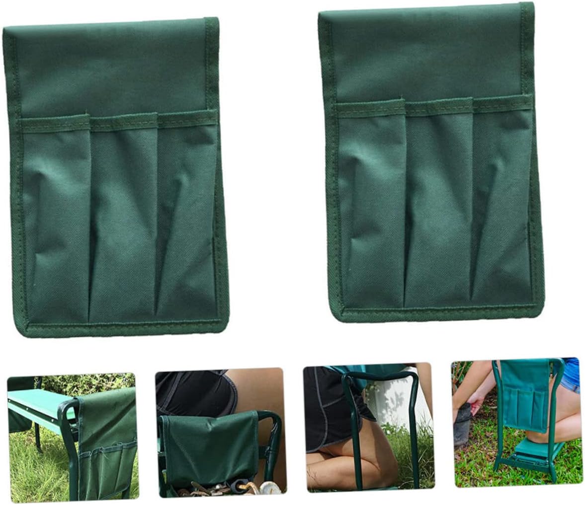 2pc Garden Kneeling Pad Bags Heavy Duty Tool Storage Bags for Gardening Bench Kneeler Seat Extra Thick Pads - Image 5