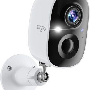 Dzees Security Cameras Wireless Outdoor - Spotlight & Siren, 2K 3MP Upgrade WiFi Cameras for Home Security, AI Motion Detection, Color Night Vision, 2-Way Talk, Waterproof