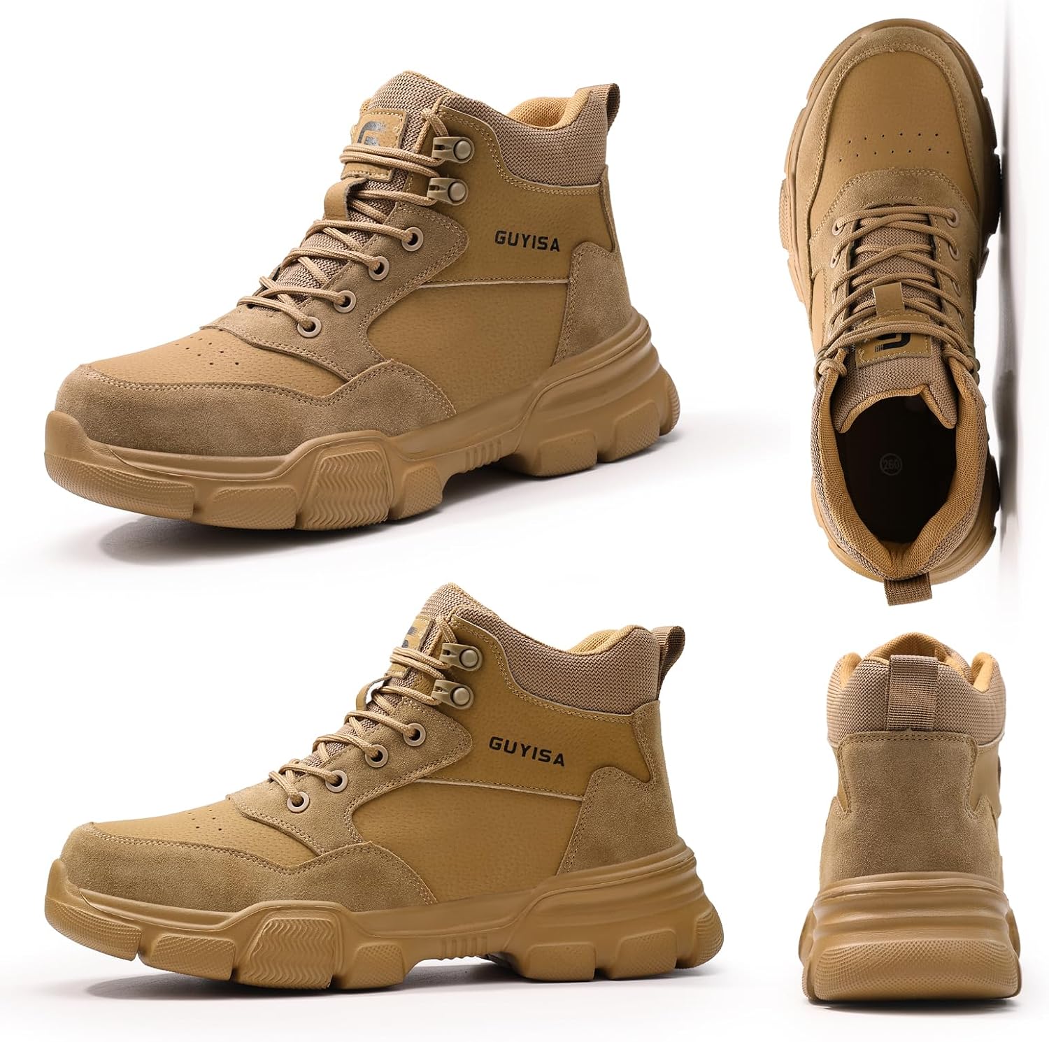 Steel Toe Work Shoes for Men, Lightweight Safety Shoes with Puncture Resistant Midsole, Comfortable Protective Work Shoes for Warehouse Factory Light Construction - Image 6
