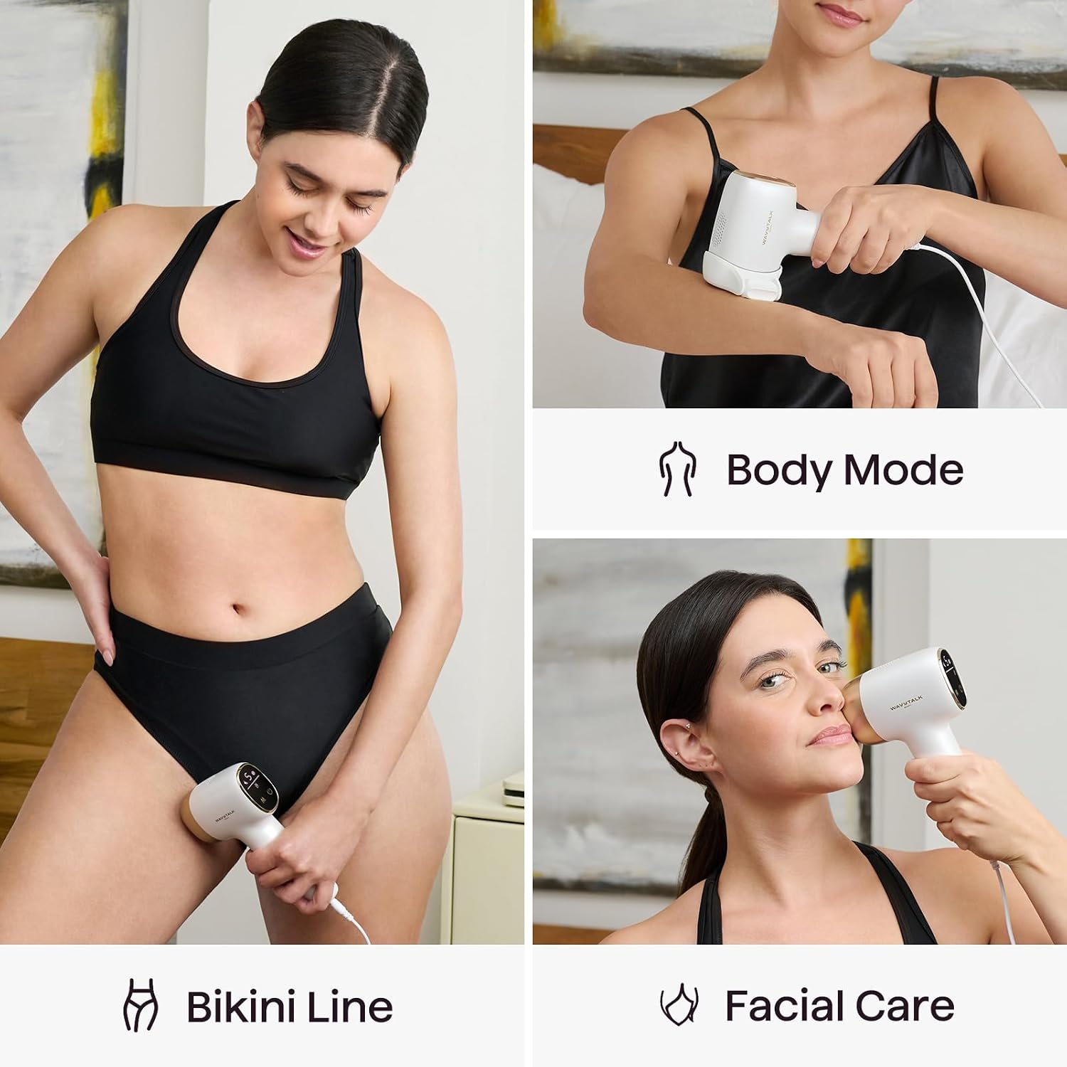 Wavytalk IPL Hair Removal Device, Bare It with Precision Roller for Face Body Bikini – Long-Lasting & Painless, 24J Dual-Pulse & Ice Cooling, At-Home Use for Women and Men, Corded - Image 7