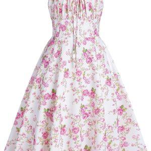 ODIZLI Tween Girls Long Corset Dress for Middle School Dance Party Summer Vacation Sundresses Holiday Junior Dresses