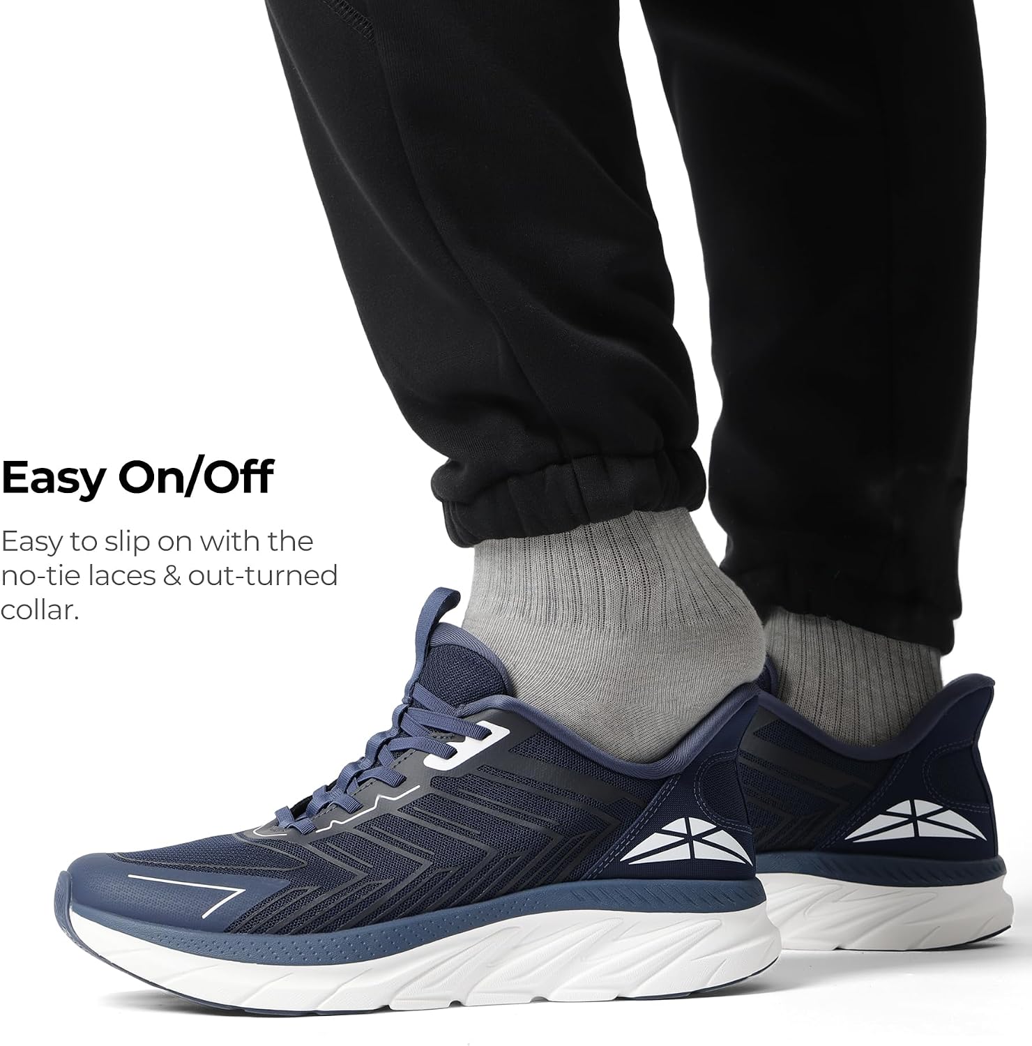 ALLSWIFIT Mens Slip On Walking Shoes Running Sneakers | Comfortable, Tennis, Breathable, Non Slip, Cushion, Lightweight, Athletic, Gym, Workout, Cross Training, Fashion - Image 3