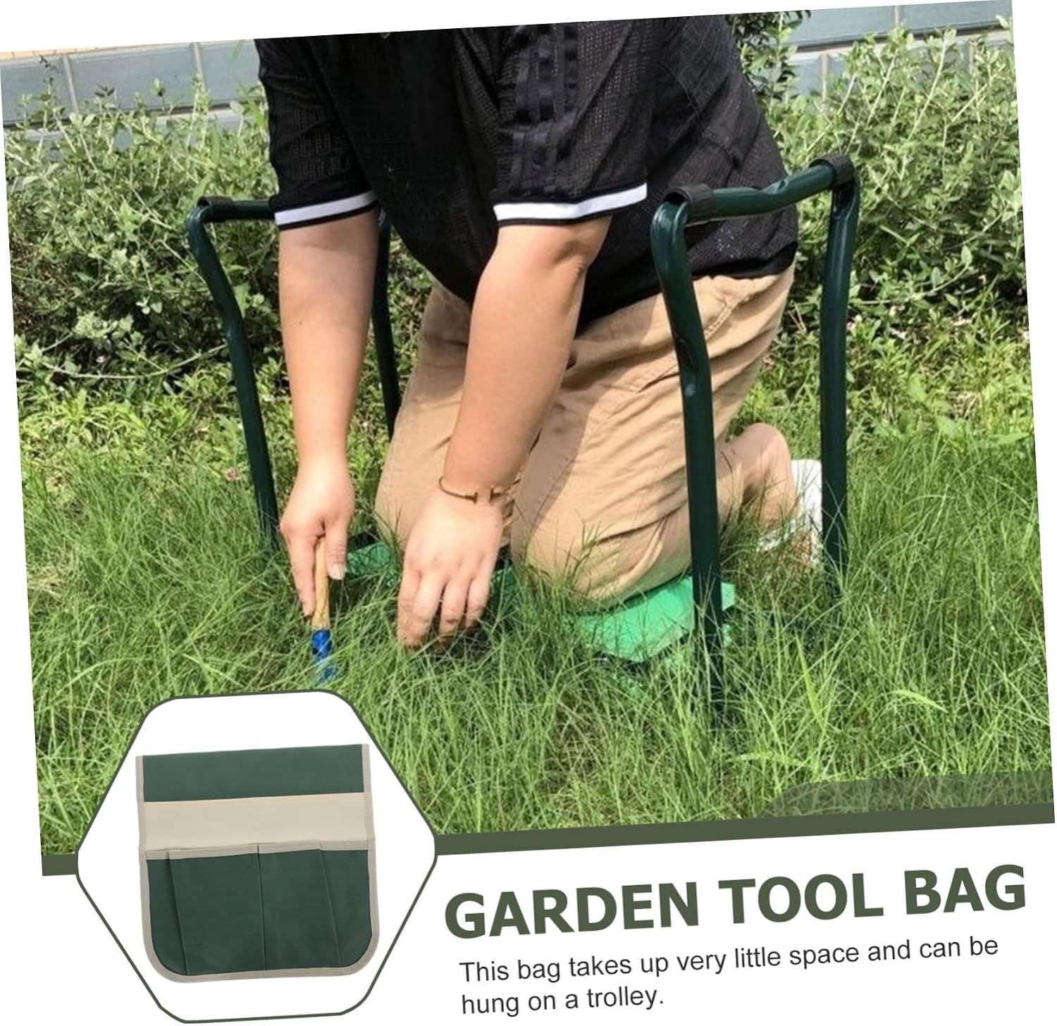 Garden Seat Bag Oxford Kneeler Tool Bag for Gardening Accessories Kneeling Pad Case Style - Image 3