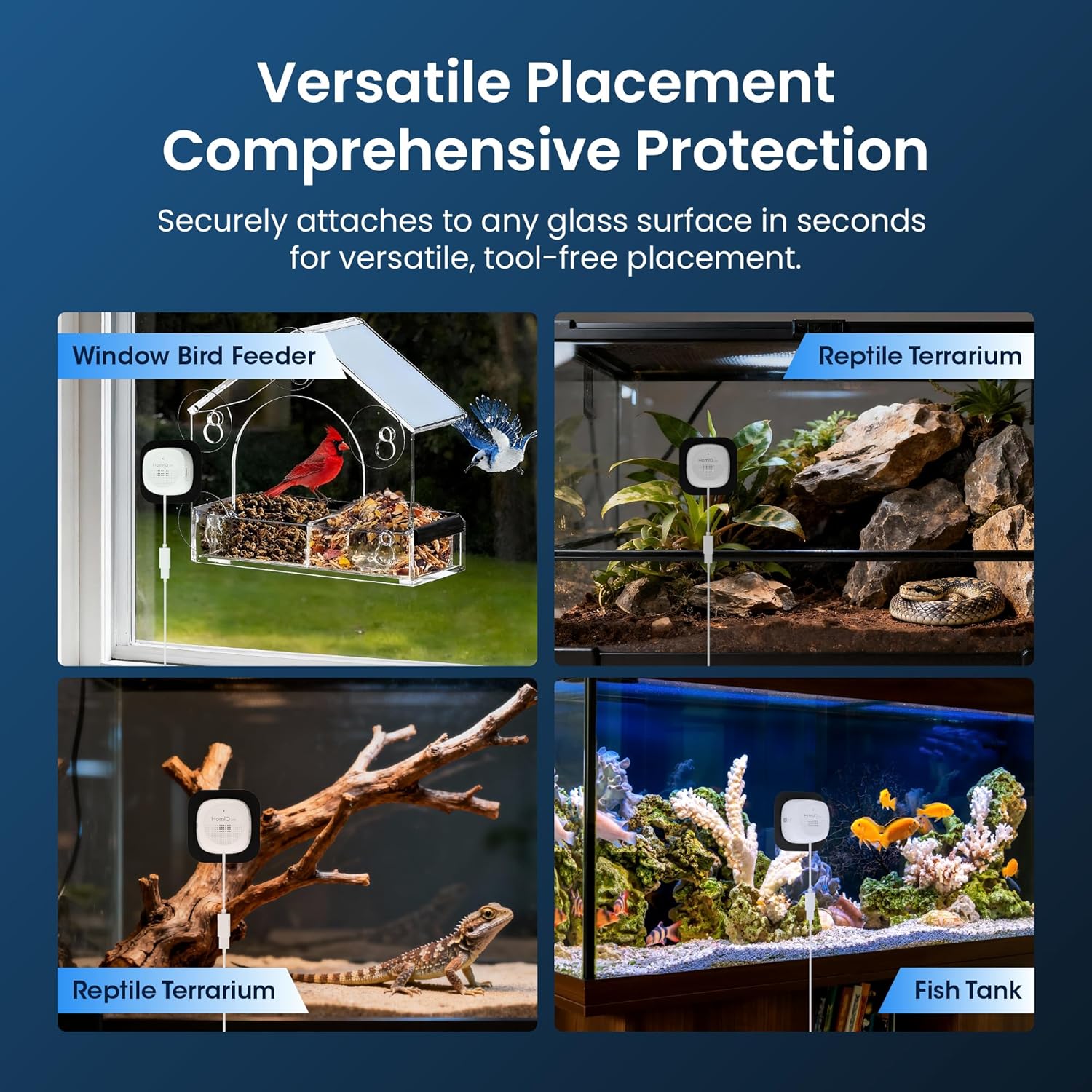 3MP 2K Aquarium & Terrarium Pet Camera.Install &Close-Focus Lens for Fish,Lizard, Reptile Pet and Window Bird Feeder,2.4GHz & 5GHz WiFi,Auto-Focus,24/7 Recording - Image 6