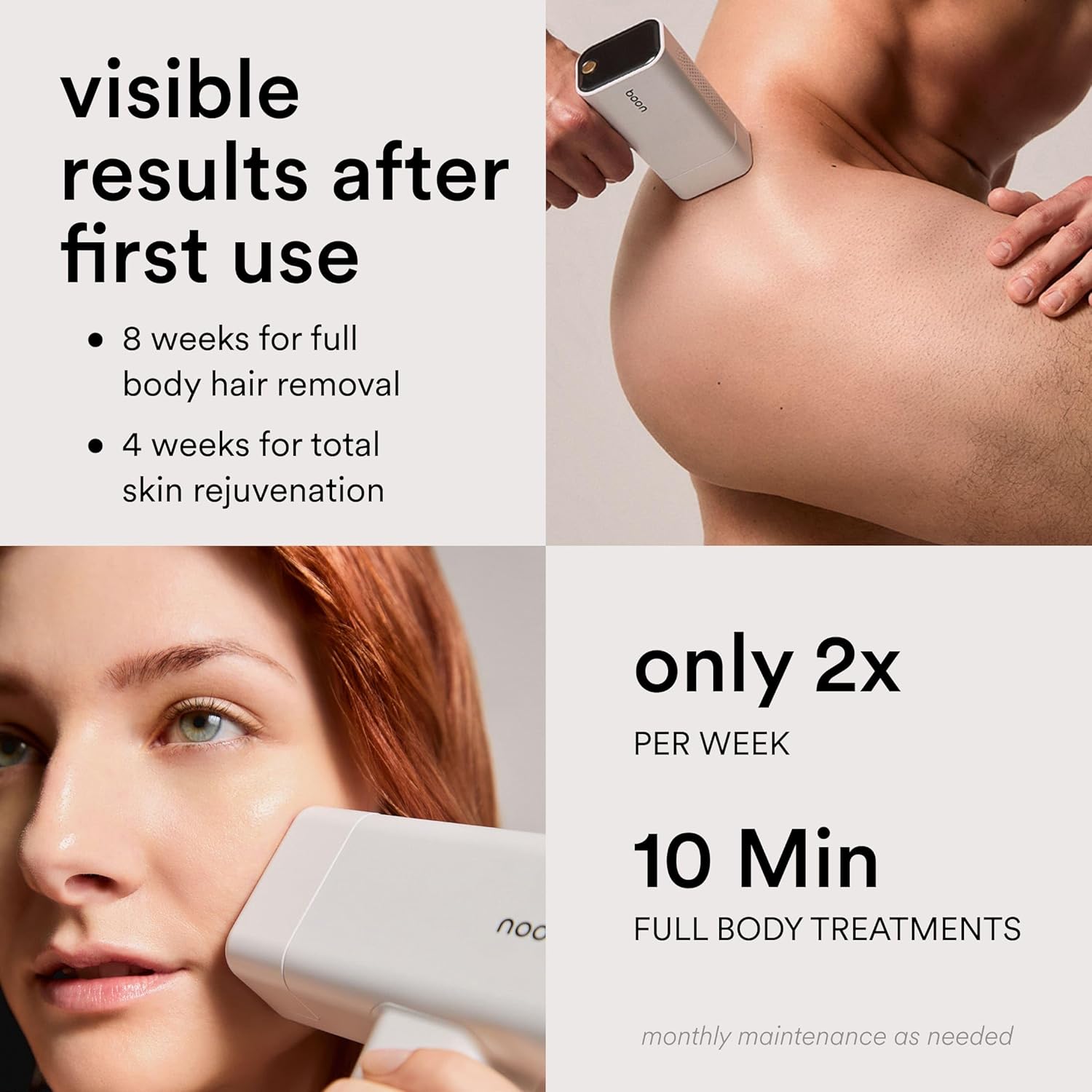 Nood™ Flasher Pro — Forbes Best Product 2026 — IPL Laser Hair Removal Device For At Home Use — Pain-Free, Permanent, Visible Results After First Use & Works Everywhere Hair Grows — Gloss White - Image 7