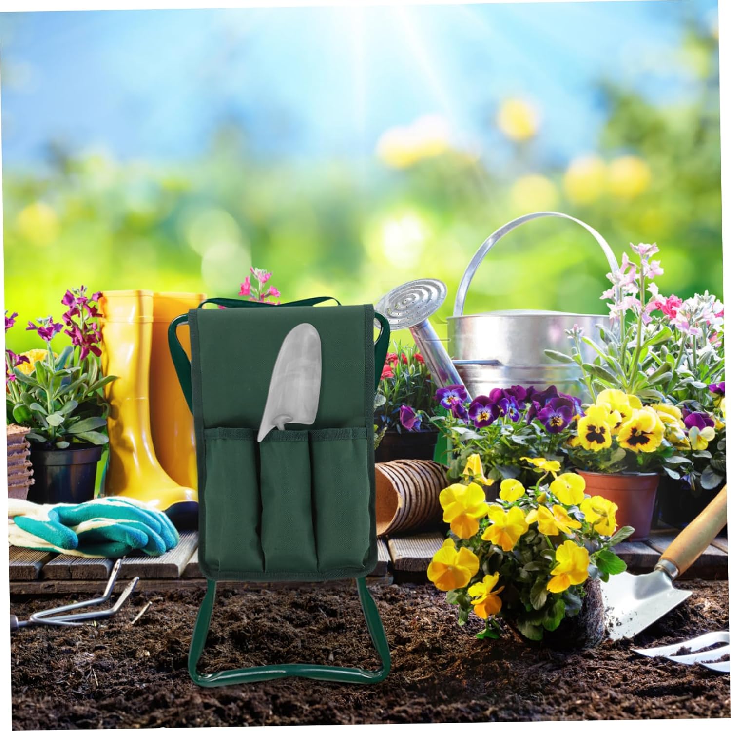 GANAZONO Gardening Kneeling Bench Bag Weeding Tool Pouch Kneeler Seat Storage Portable Tool Bag - Image 9