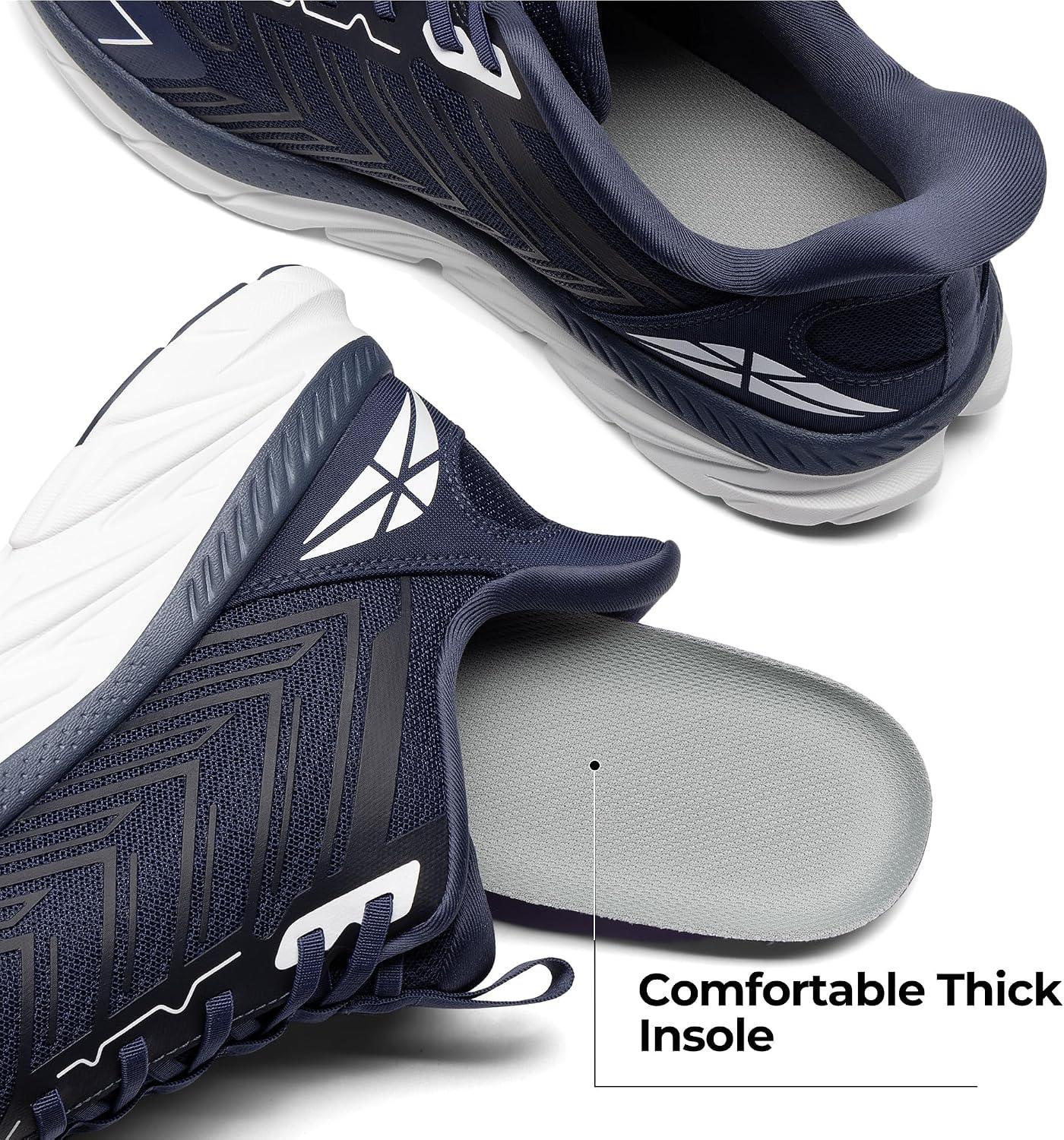 ALLSWIFIT Mens Slip On Walking Shoes Running Sneakers | Comfortable, Tennis, Breathable, Non Slip, Cushion, Lightweight, Athletic, Gym, Workout, Cross Training, Fashion - Image 7