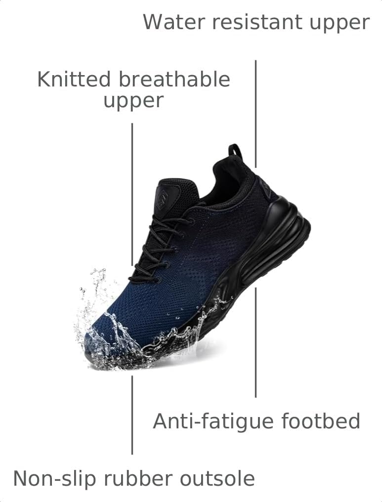 LARNMERN Men Chef Shoes Non Slip Work Waterproof Slip-on | Anti Slip Water Resistant Kitchen Shoes Restaurante Food Service Water Proof Walk Sneaker Zapatos Trabajo Antideslizantes - Image 3