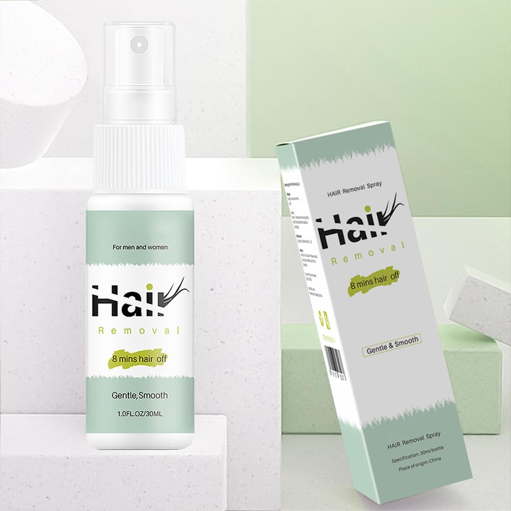 Hair Removal Spray, Mild Painless Facial Hair Remover Cream for Underarm, Arm, Leg, Bikini Areas Body Hair Depilatories Product for Women Men 30ml - Image 6