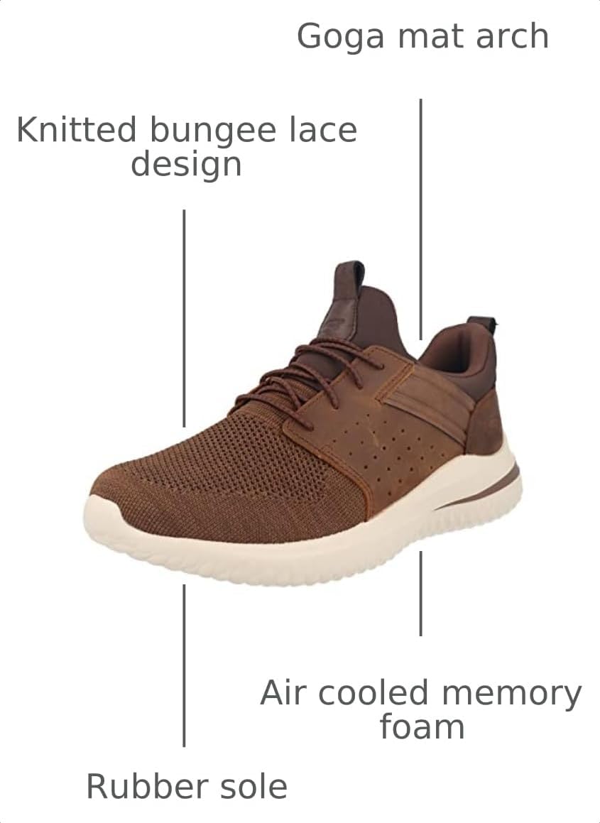 Skechers Men's Delson 3.0 Cicada Sneaker - Image 2
