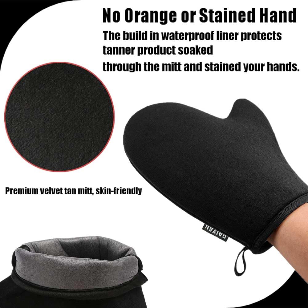 GAIYAH Self Tanning Mitt Applicator - Sunless Tanning Mitt Self Tanning Mitten Self Tanner Mitt Applicator Self Tanning Glove for Self Tan Mitt Applicator Tanning Mitts for Tanning Lotion, Mousse - Image 4