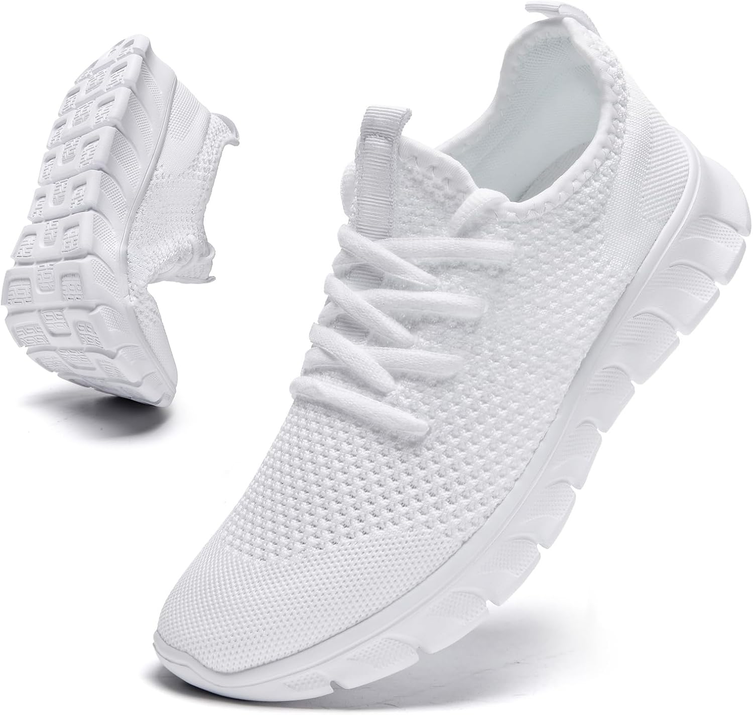 Mens Lightweight Running Shoes Slip On Walking Tennis Gym Sneakers | Breathable Mesh Athletic Sneakers | Wear-Resistant Non-Slip Rubber Outsole | Casual Fashion Sports Shoes for Daily Workout