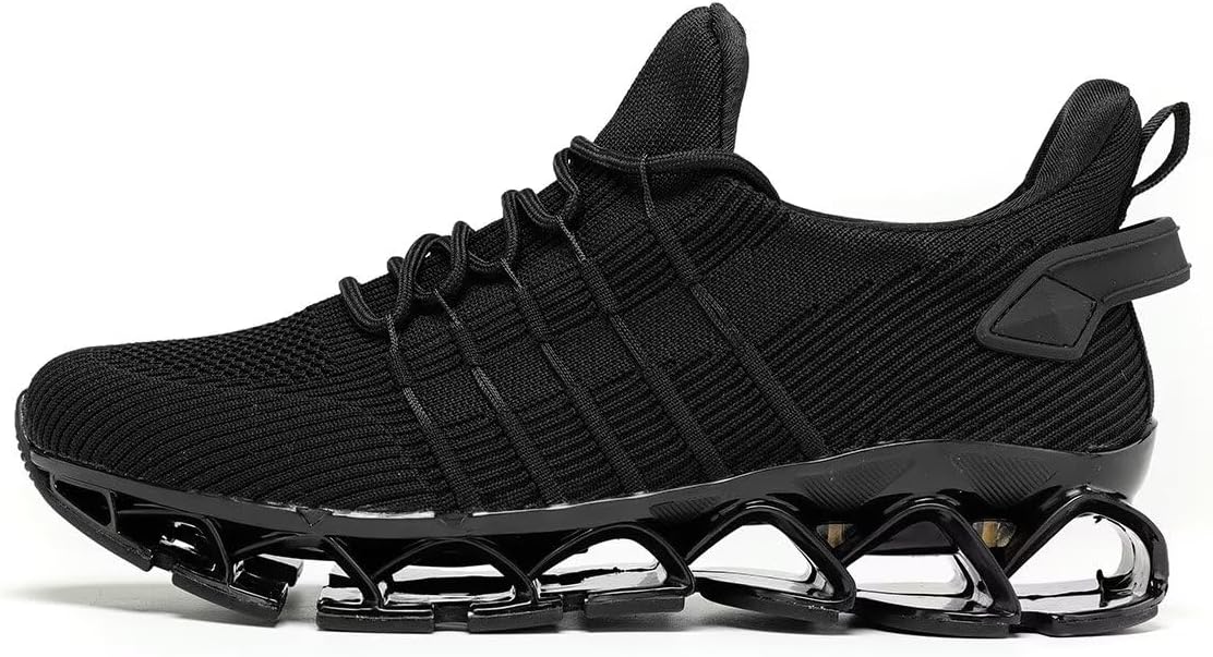 Mens Running Shoes Mesh Breathable Trail Runners Fashion Sport Blade Walking Tennis Sneakers - Image 2
